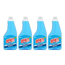 윈덱스 유리세정제 리필, 4개, 500ml