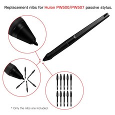 HUION Pen 교체용 펜촉 PN05 PW500 그래픽 태블릿 Q620M HS611 Kamvas Pro 16/12/13 20, 01 PW500 and PW507_01 CHINA