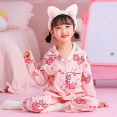 ZAIHAN 兒童高領長袖睡衣睡衣套裝 2357