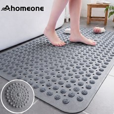 Ahomeone 욕실 미끄럼방지매트 마사지 발매트 빠른 물빠짐 화장실 지압 매트, 1개, 그레이