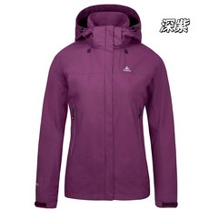 ATUNAS 縱橫戶外單件式外套 女款 GORE-TEX 防風防水透氣 登山健行外套, 深紫, 1個