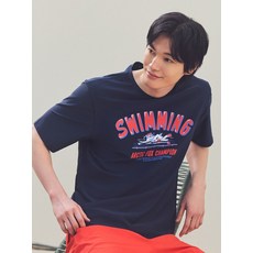 탑텐 TOPTEN 남성 래쉬가드 반팔 어바웃모먼트콜라보 MBF2TS1702