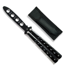 타이거피스트 트레이너 발리송 버터플라이나이프 나비칼 파우치포함, 블랙