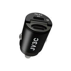 JV3C 65W 迷你車載充電器 雙孔 車充 點煙孔 車載充電器 PD QC 快充 車載充電器 車充頭 充電, 雙Type-C孔