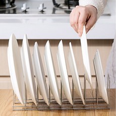 쓰리오브어스 심플 접시꽂이 그릇건조대 스테인리스