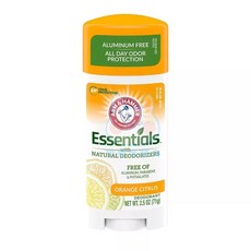 Arm & Hammer 鐵鎚牌 小蘇打天然體香膏 香橙柑橘 2.5oz/71g 無鋁 無防腐劑 全日氣味防護, 1個