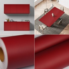 3M 친환경 접착식 가구 문 방문 책상 냉장고 싱크대 붙박이장 다용도 리폼 인테리어필름, 19. VMC136 레드 와인