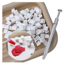 신짱 컴퍼니 네일 그라데이션 스폰지 100매 집계증정, 100개, 스폰지 집게