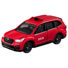 TOMY 多美小汽車 #99 速霸陸 SUBARU 消防指揮車 合金模型車, 1個