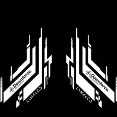 도어 라이트 프로젝터 라이트용 자동차 섀도우 배지, 4. LOGO C, 1개