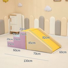 쿠션 실내 놀이터 계단 정글짐 슬라이딩 클라이밍 놀이방 장난감, 스텝 슬라이드 E, 1개