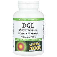 Natural Factors DGL 글리시리진을 제거한 감초뿌리 추출물 츄어블 정 90정, NaturalFactorsDGL글리시리진을제거한감초뿌리, 1개