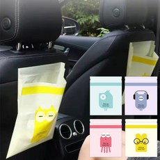 쓰레기통 쓰레기봉투 15P 화장실 휴지통, 01CAR봉투-블루버드