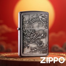 ZIPPO 龍臨天下防風打火機 髮絲紋巨龍 東方意象神話精工雕刻 終身保修