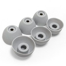 더조은셀러 갤럭시 버즈 FE 버즈2 플러스 실리콘 스윗팁 이어팁 호환 6P, 갤럭시 버즈2/FE/플러스, 연그레이(6P), 1세트