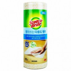 브라이트 씻어쓰는 행주 40매입-브라운5257