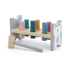 폴라비 북극곰 유아 원목 망치 놀이 장난감, 1개, 1개