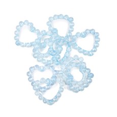 노픽마켓 하트모양 비즈 10p 비즈키링재료, 옐로우