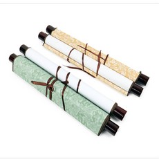 쉼가 서예 족자봉 종이 두루마리 2p 작품 서예 동양화 캘리그라피 족자현수막, 그린