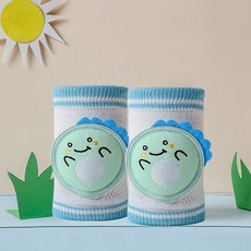 嬰兒爬行護膝蓋兒童防摔學走路寶寶爬行護膝夏季護肘加厚學步薄款, 萌恐龍（0-3歲）-1雙裝, 1個