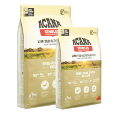 ACANA 愛肯拿 犬糧 全犬糧, 1個, 單一蛋白無穀配方 鴨肉+梨子, 2kg, 鴨子
