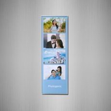 포토인생 네컷액자 아크릴 투명 자석액자, 1개