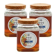 청밀당 사각허브 베트남 자연 벌 꿀 250g x 3개 야생화 아카시아 리치 롱안 커피꿀 선물 답례품, 야생화+아카시아+롱안