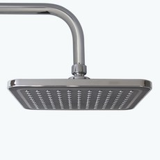 국산 블랙 611 사각 해바라기 샤워기 헤드 폭포수 레인샤워 수전, 사각 해바라기샤워기 611 블랙, 1개