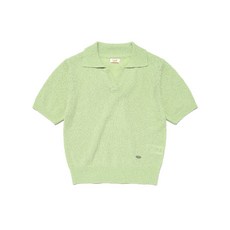 브랜드정품 리 LEE 우먼 오픈 카라 니트 라이트그린 362001