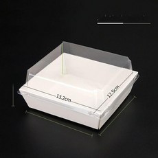 200개 샌드위치 빵 대량 디저트 포장 박스 케이크 롤 푸딩, 1개, 100