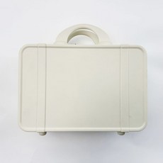 새로운 휴대용 화장품 케이스 14 인치 여행 보관 고급 휴대용 소형 수하물 가방 손 선물, B 평행봉 오프화이트 여행가방