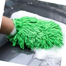 창틀걸레 다용도 극세사 장갑형 세차장갑 워시미트 대형 타월, 그레이