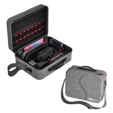 하늬바람 닌텐도 스위치2 전용 여행 보관가방 파우치 하드케이스, 1개, 그레이, 트래블