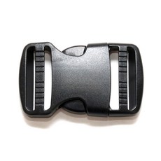 버클 부품 38mm 벨트 가방 백 플라스틱 스트랩 공예, 1개, 블랙