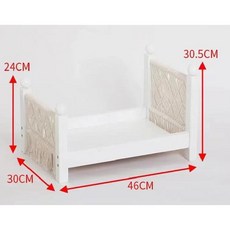 라부부 팝마트 침구 세트 인형 침대 단단한 나무 소재 소품침대 침구류, 싱글베드