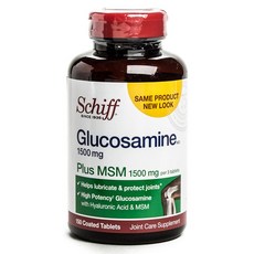 Schiff MSM葡萄糖胺膜衣錠 1500mg, 1罐, 150顆