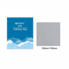 UPSIREN 24W MK 방열 고무 가스켓 85x45 100x100 120x20mm 노트북 CPU 그래픽 카드 실리콘 시트, 100x100 1.75