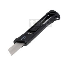 VESSEL美工刀 電工刀 重型美工刀 工業級 專業版 合金鋼 不鏽鋼 裁切刀 白扁線 現貨, 1個, 不鏽鋼(DAK-2黑色), 黑色不鏽鋼電工刀