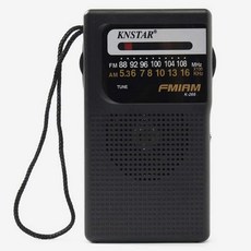 휴대용 라디오(블랙) 휴대용라디오 등산라디오 등산용라디오 건전지라디오 소형라디오pys1582, 단일, 단일