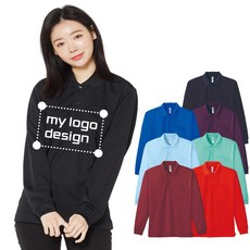 [글리머] 포켓있는 기능성 긴팔 카라 티셔츠 인쇄 (335)