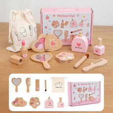 Montessori Gardens 蒙氏花園 兒童木質化妝玩具套裝, 甜心化妝包0.28KG, 1個