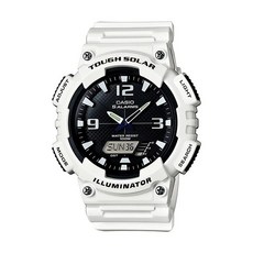 카시오 터프솔라 레진 아나디지 시계 AQS810W-3AV 439677, AQ-S810WC-7AV, White
