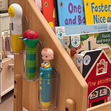 어린이 학습용 사운드펜 세이펜 수납 보관 꽂이 홀더 케이스 벽 책장 책상 부착, 1개