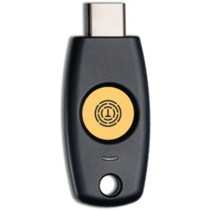 T120 - FIDO2 KEY U2F PIN 터치 보안키(패스키) USB-C 국산(Made In Korea), Black, 1개