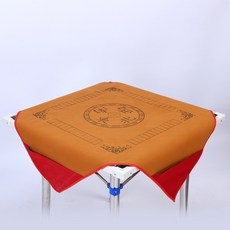 臺南出貨 麻將桌布 1米 加大號手打家用麻將毯 麻將墊帶兜 K 0 7, 1個, 一米加厚黃色帶字