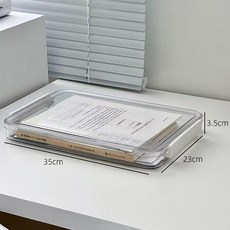 家用透明證件收納盒 檔案資料試卷收納袋, 大號證件盒 1個裝, 1個