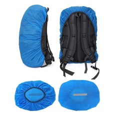 30-40L 배낭용 방수 레인커버 S사이즈 야간 라이딩 등산용 반사 덮개 블루, 블루*1개*40L