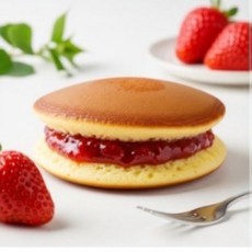 草莓銅鑼燒 鬆軟餅皮搭配新鮮草莓醬 日式風味點心, 30個, 50g