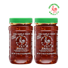 [Huy Fong] [1+1] 후이퐁 칠리 갈릭 소스 0칼로리 저칼로리 다이어트 소스 226g 2병 Huy Fong Chili Garlic Sauce, 2개