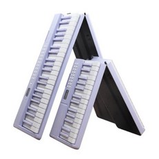 YOGEMDI 夢幻粉 折疊式61鍵鋼琴 便攜式入門電子琴 智慧折疊電子琴, 61鍵標準版-黑色, 1個